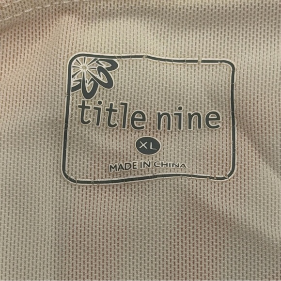 Title Nine XL Swirl print Dress Orange Pink stretch active strappy athletic bra - Picture 7 of 11